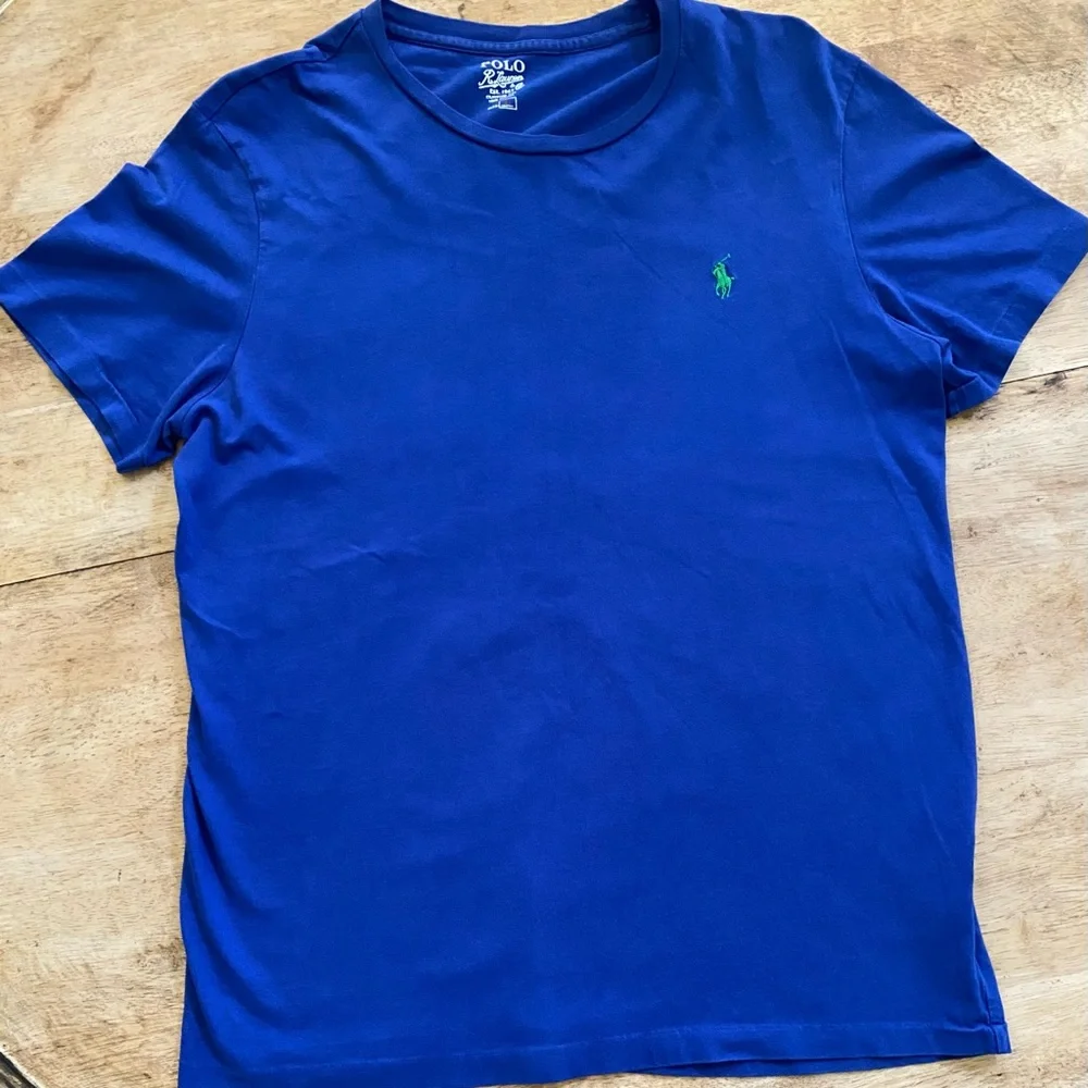 Polo by Ralph Lauren Men’s Size Large Royal Blue‎ 100% Cotton Short Sleeve Tee